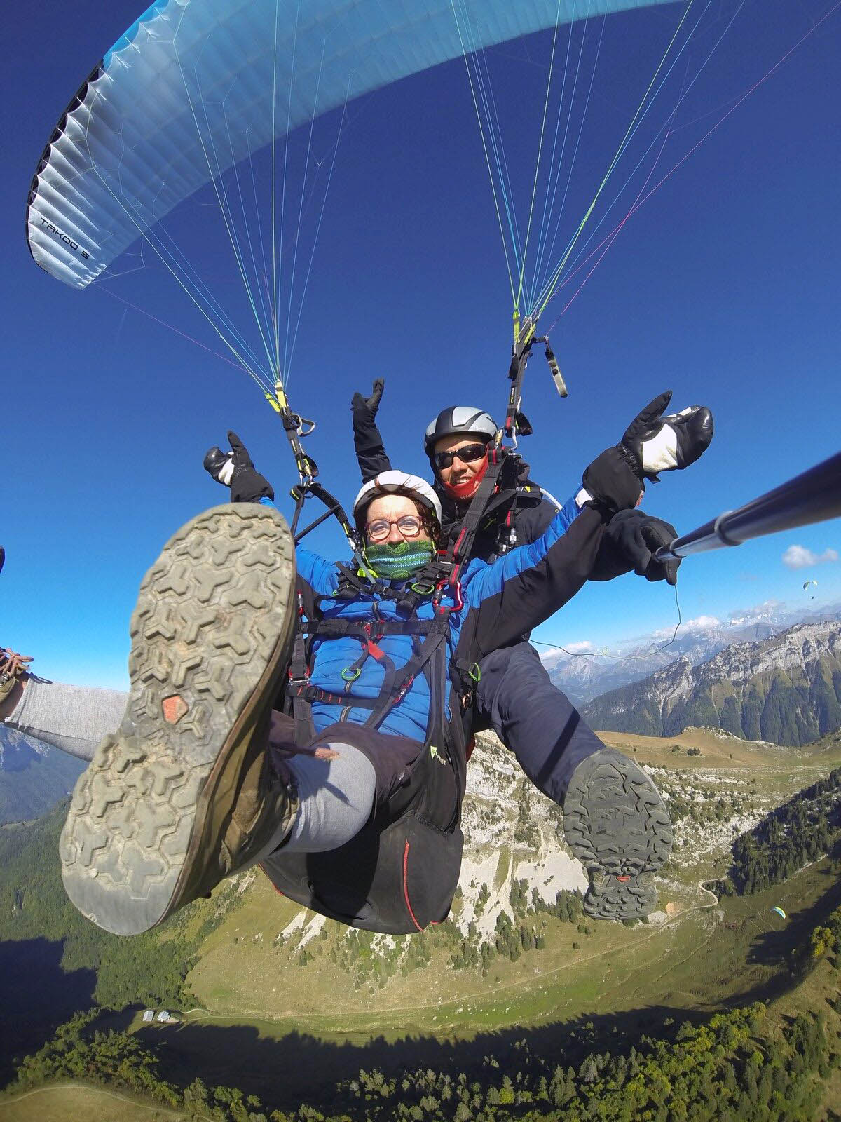 école de parapente des Bauges en haute savoie