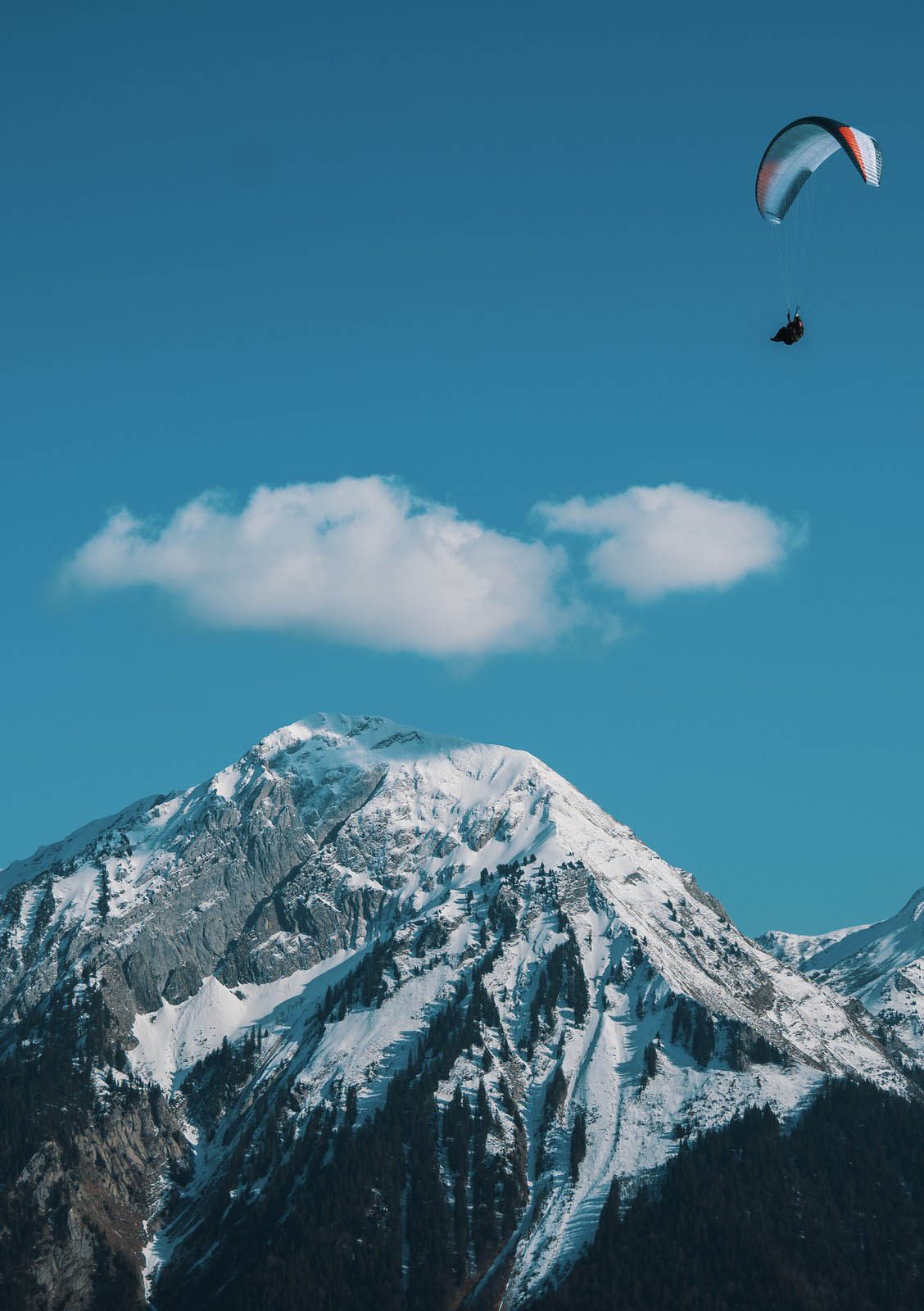 paragliding flight Aix les bains lake