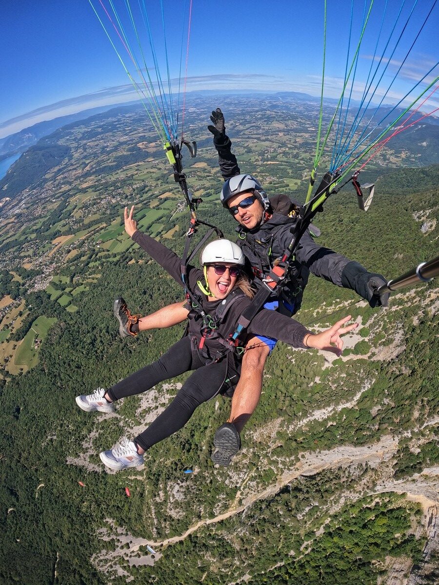 baptême en tandem biplace Annecy