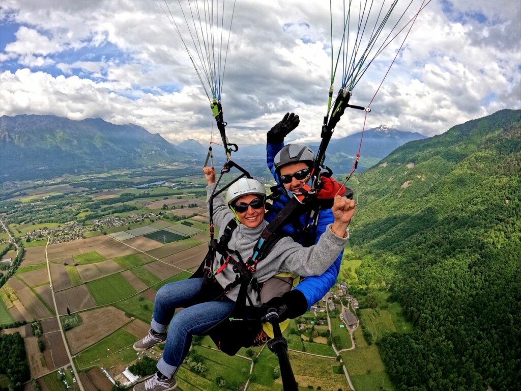 paragliding tandem alps