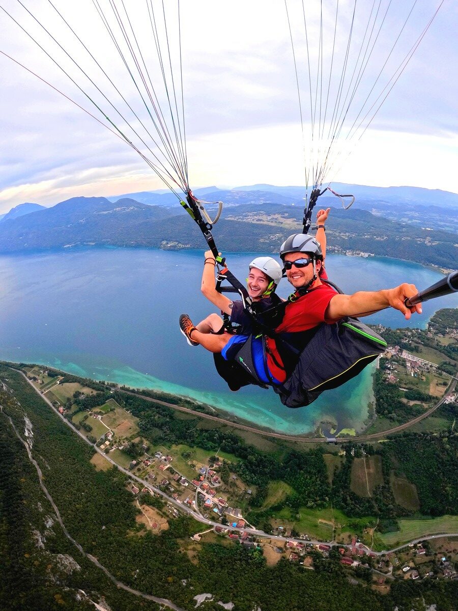 paragliding tandem french alps