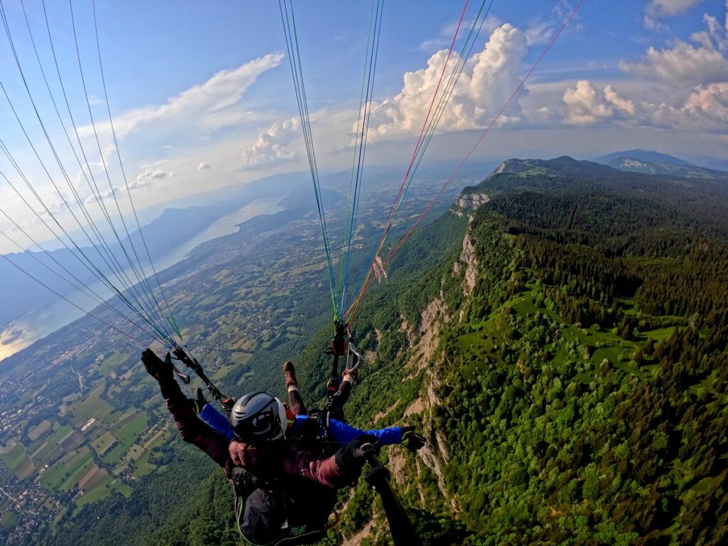 baptême de l'air parapente aix les bains