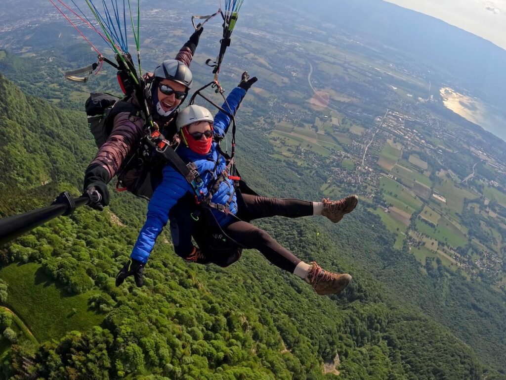 bapteme de l'air parapente chambéry