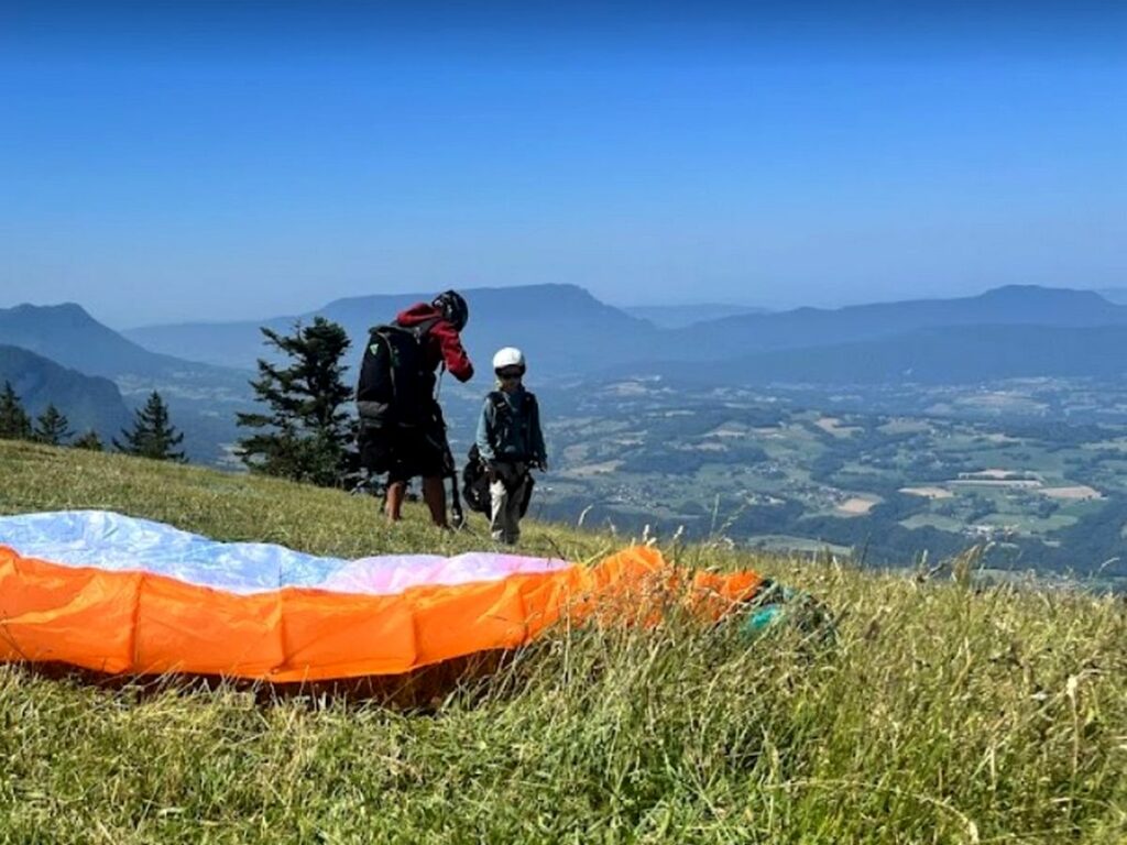 bapteme parapente biplace bauges