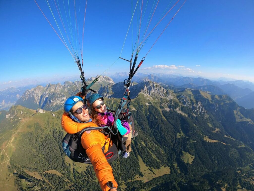 bapteme parapente massif des Bauges