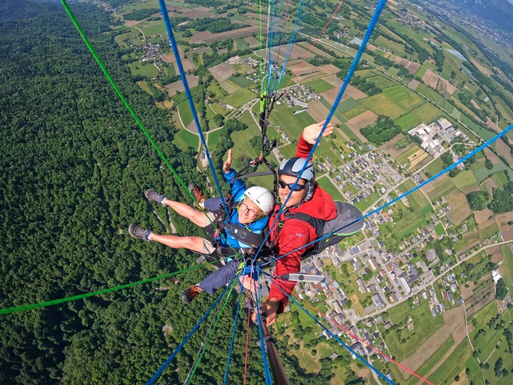 baptême parapente savoie lac du Bourget