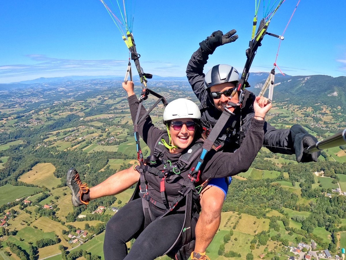 paragliding voucher gift french alps