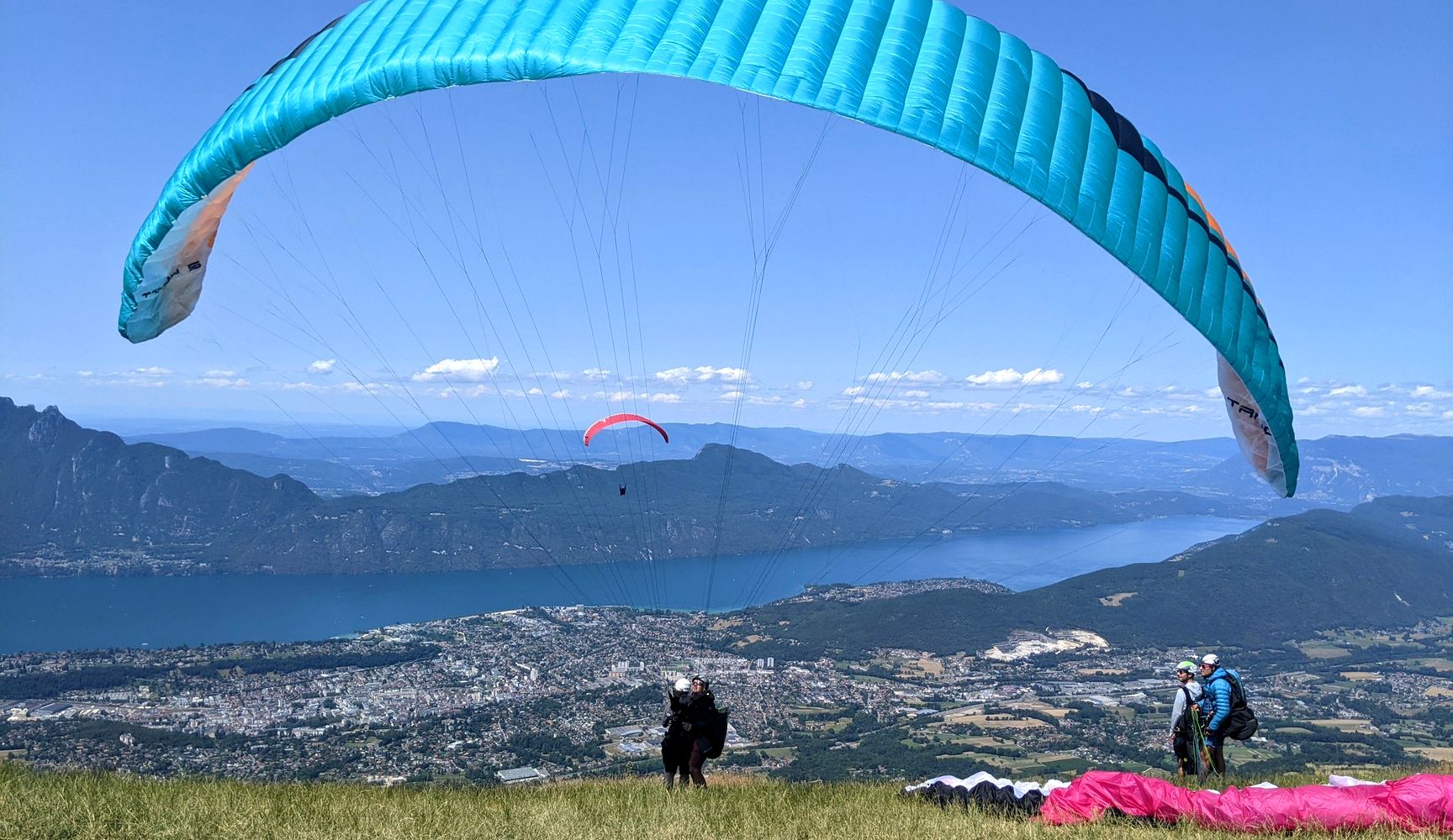 parapente aix les bains savoie