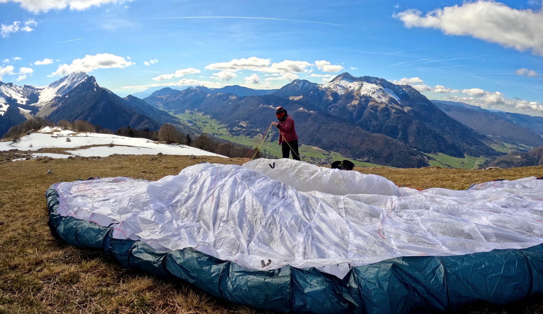 saut parapente massif des bauges