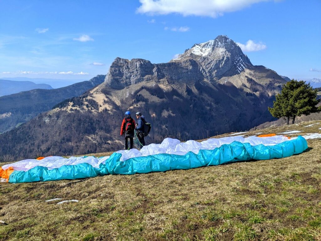 tandem parapente biplace massif des bauges