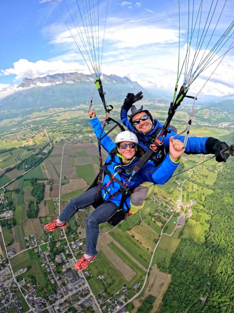 vol découverte parapente parc naturel des bauges