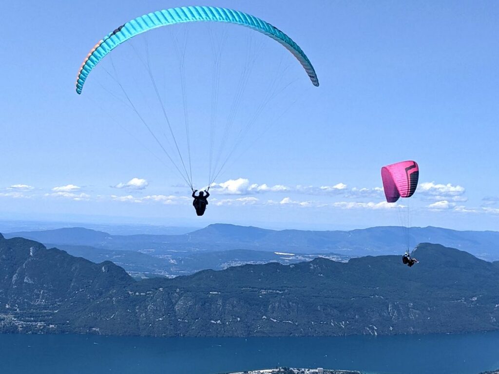 paragliding chambéry lac du bourget