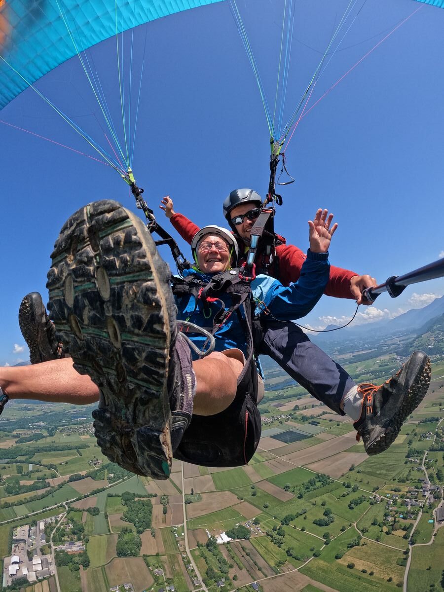 paragliding flight chambéry