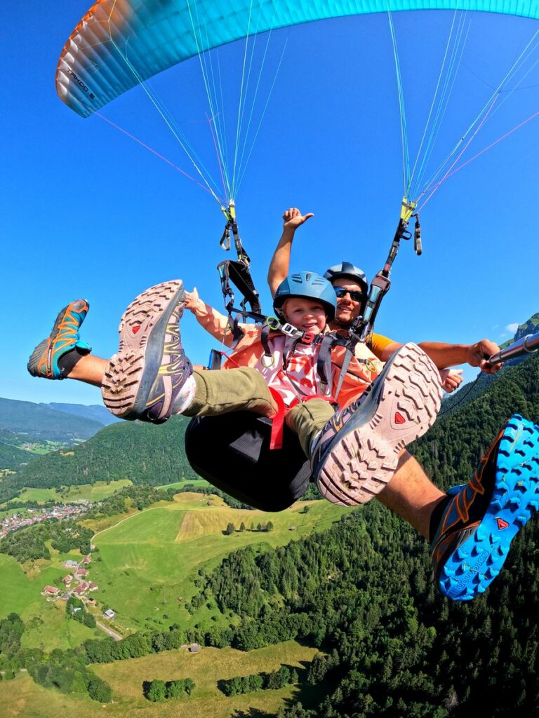 bon cadeau parapente chambéry enfant