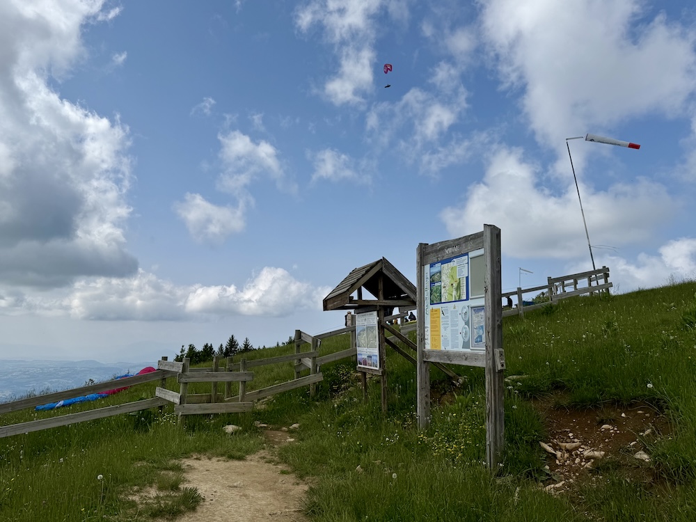 décollage parapente semnoz