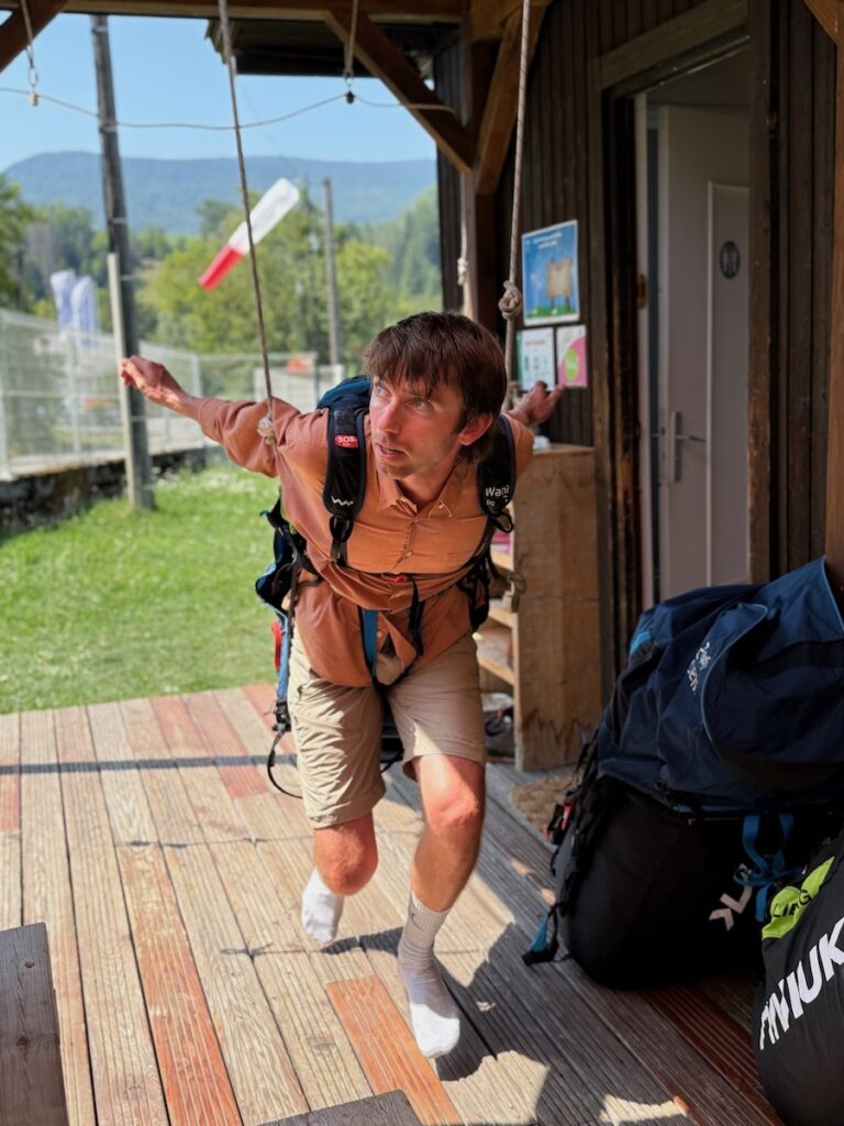 stage parapente initiation installation sellette