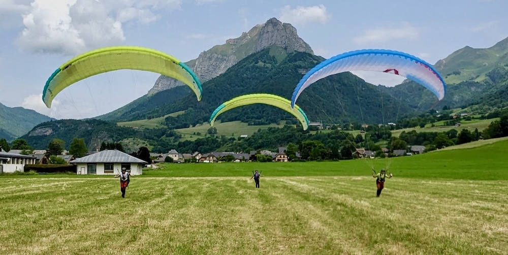 stage parapente annecy bauges savoie