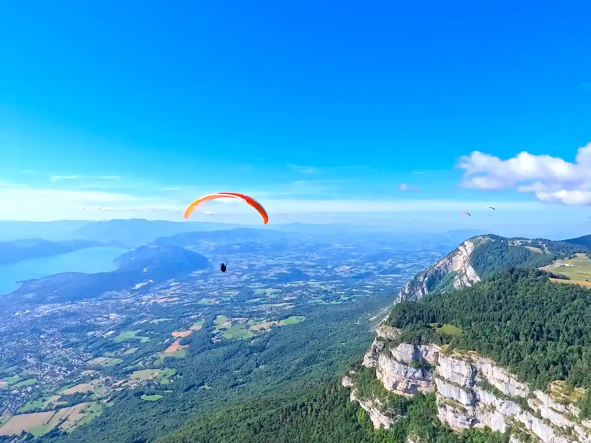 parapente biplace belvédère du Revard aix-les-Bains