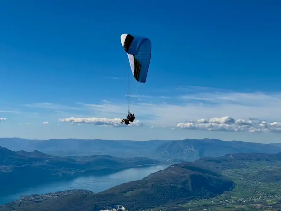 parapente lac du bourget depuis le revard