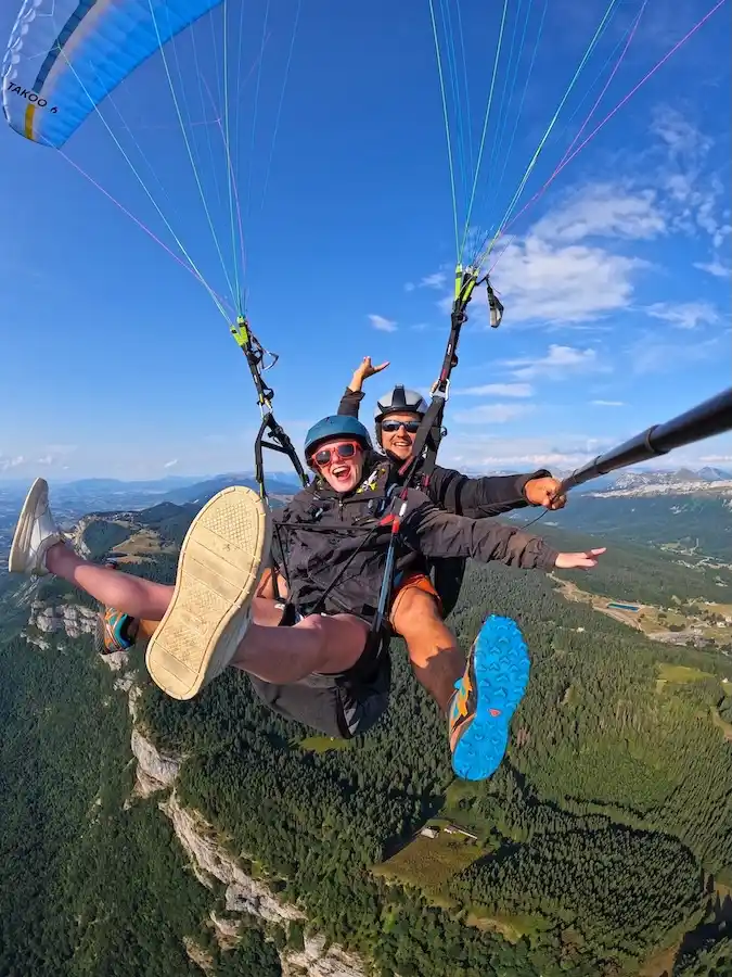 parapente sensation biplace belvédère du revard