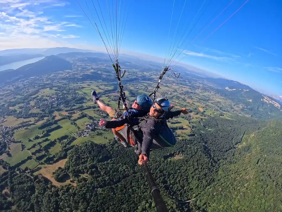 saut en parapente au belvédère du revard