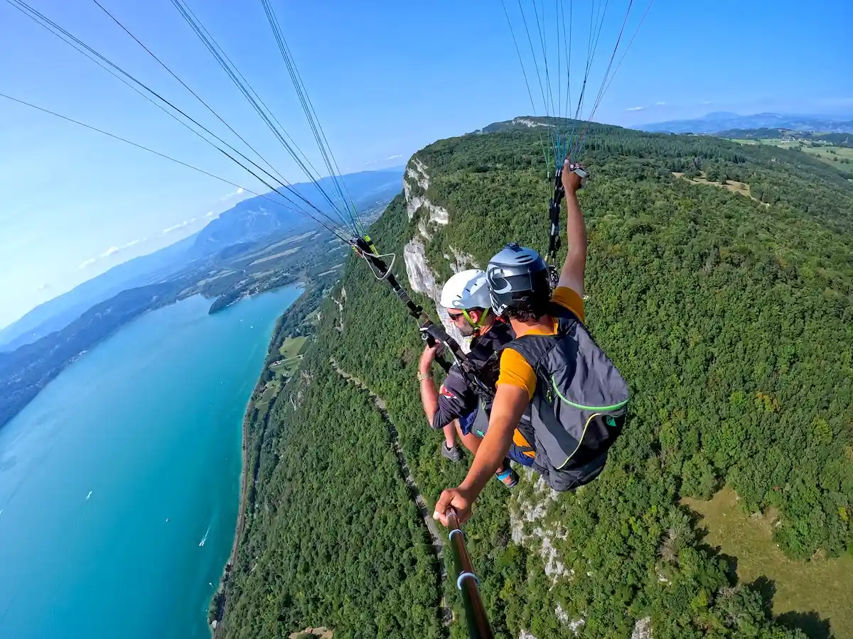 vol bapteme biplace parapente Aix-les-bains