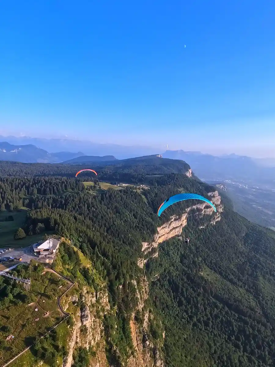 vol en parapente biplace au Belvédère du revard