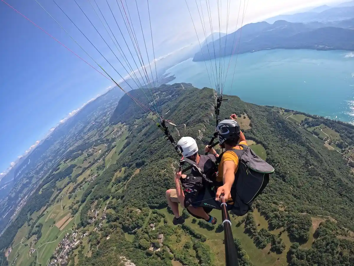 vol en parapente lac du bourget sapenay chindrieux