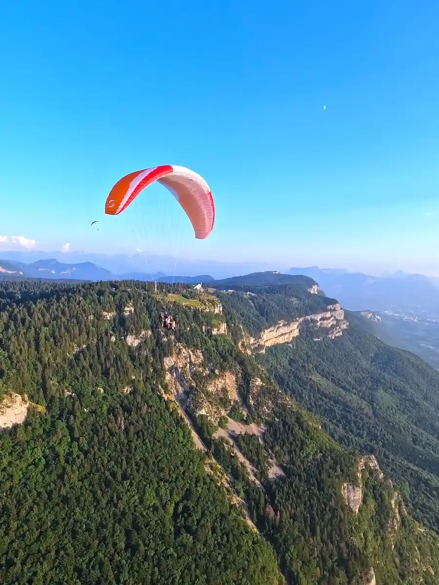 vol en tandem parapente à Aix-les-Bains