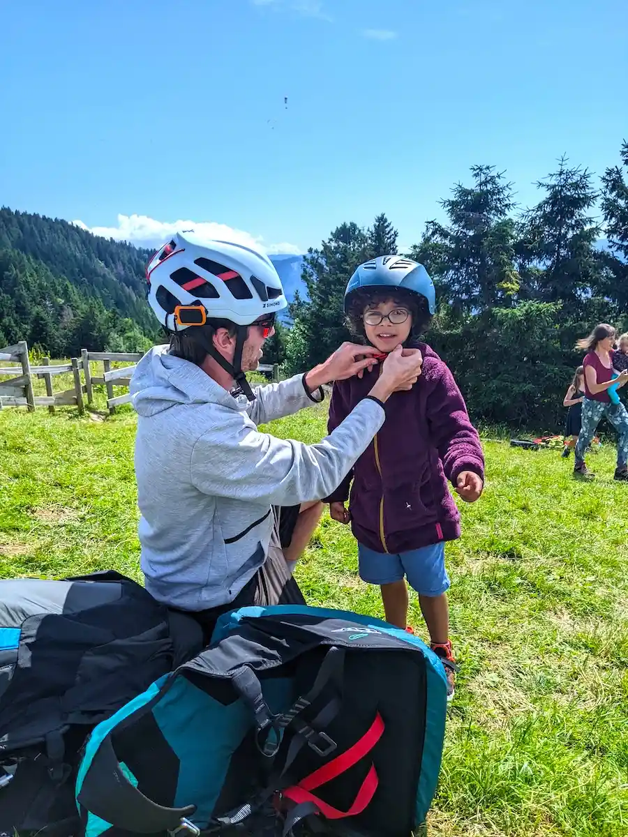 vol enfant parapente tandem aix les bains