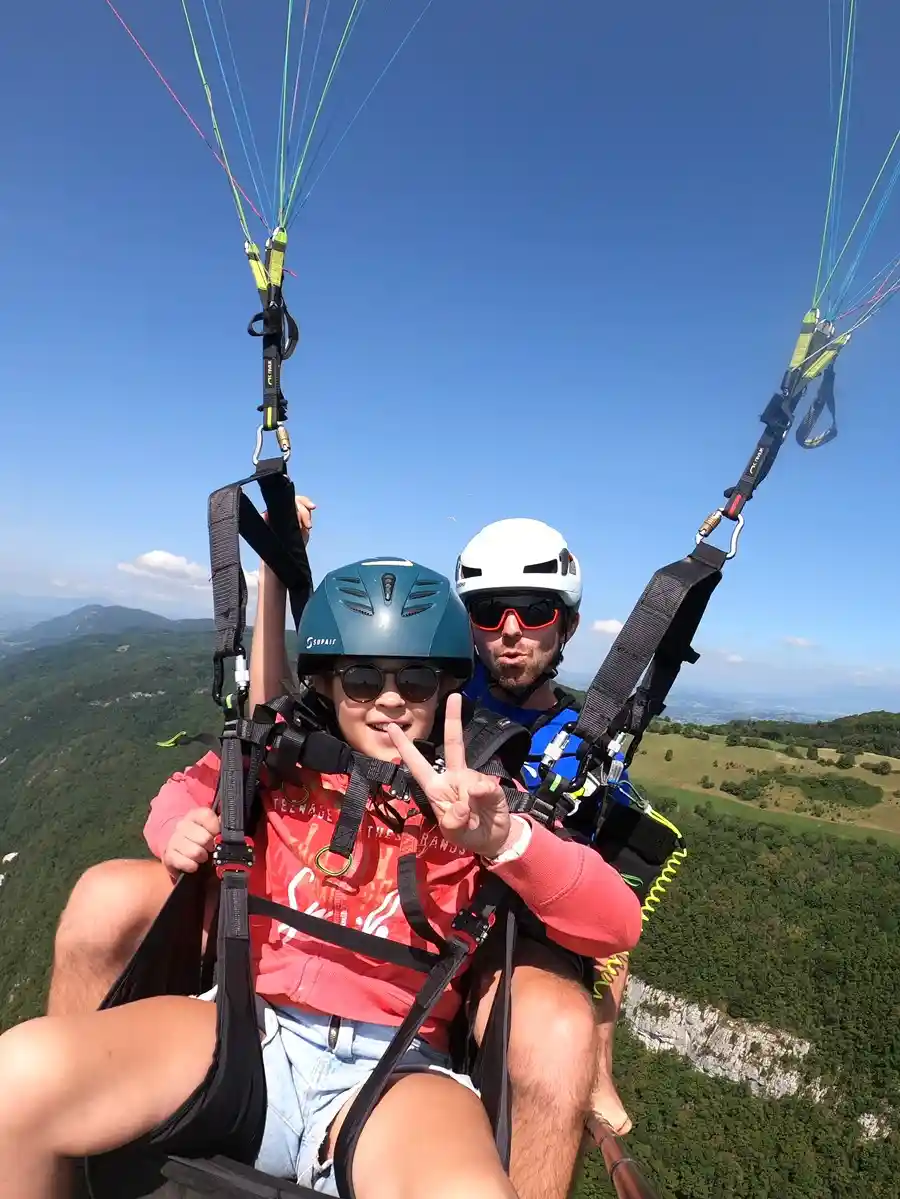 vol parapente aix-les-bains au Sapenay