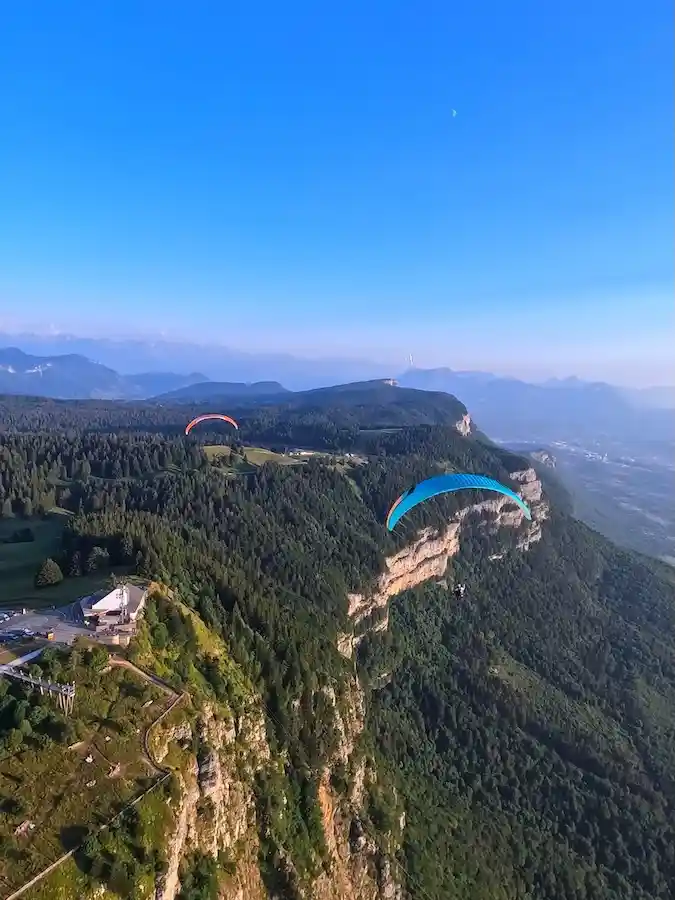 vol en parapente biplace falaises de vérel chambéry
