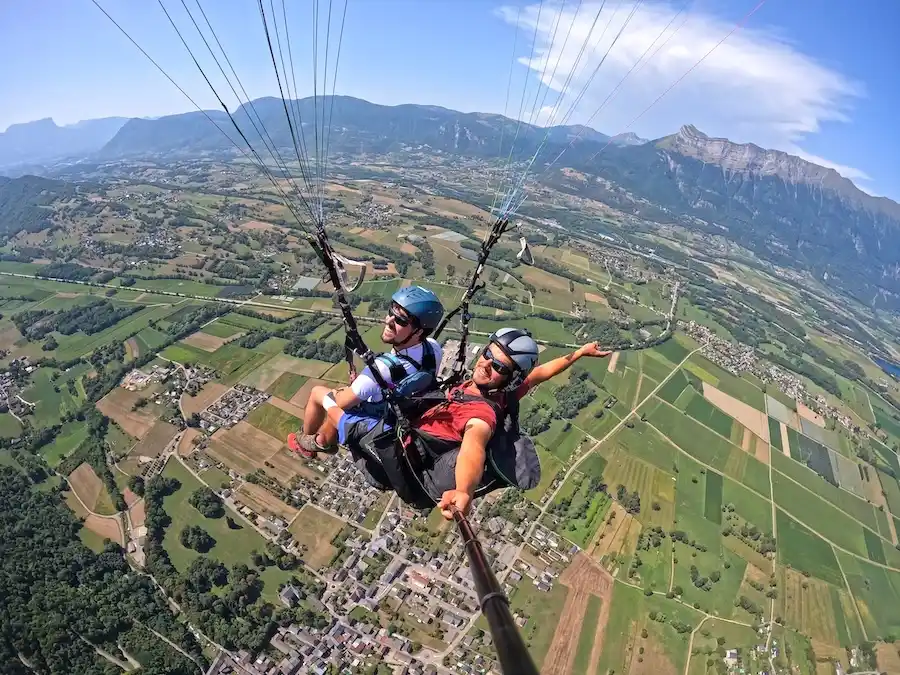 vol parapente combe de savoie chamoux entre chambéry et albertville