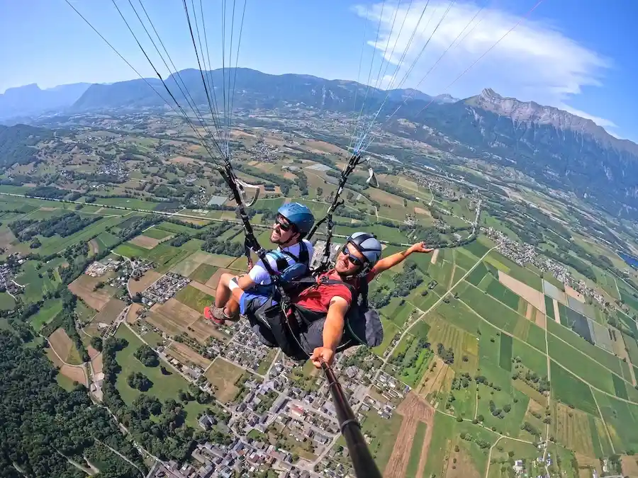 vol parapente combe de savoie chamoux entre chambéry et albertville