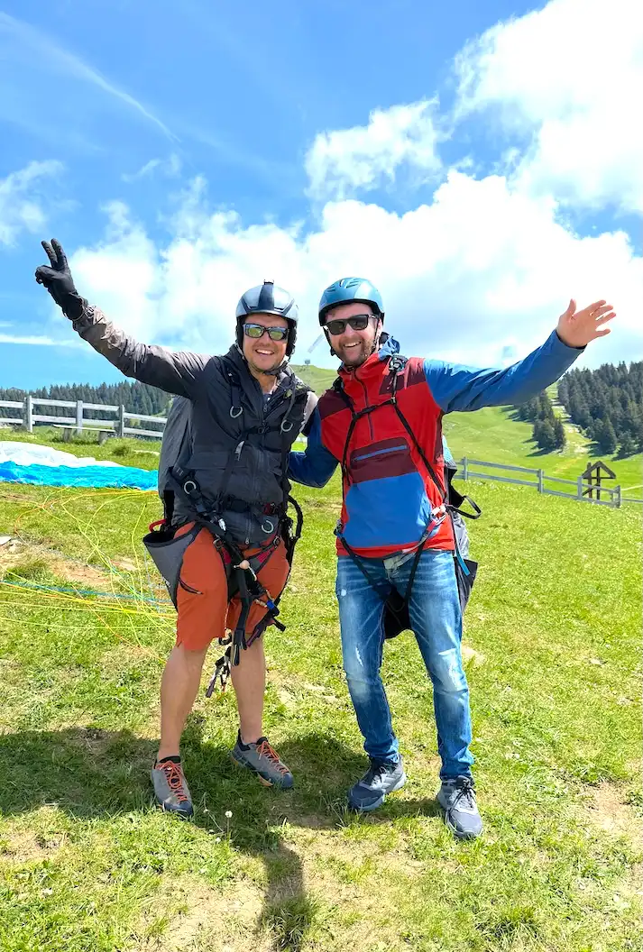 Bon cadeau baptême parapente aix les bains